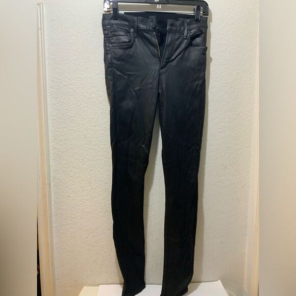Citizens of Humanity Rocket High Rise Skinny Gunmetal Coated Jeans - Picture 1 of 8